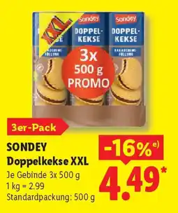 Lidl SONDEY Doppelkekse XXL Angebot