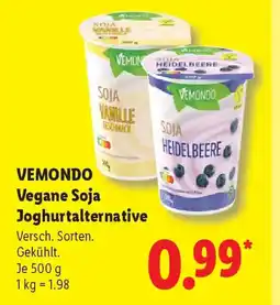 Lidl VEMONDO Vegane Soja Joghurtalternative Angebot