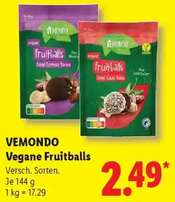 Lidl VEMONDO Vegane Fruitballs Angebot