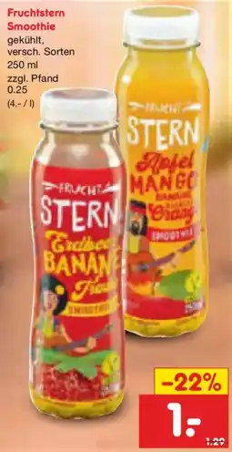Netto Marken-Discount Fruchtstern Smoothie Angebot