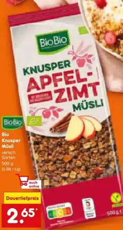 Netto Marken-Discount Bio Knusper Müsli Angebot