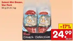 Netto Marken-Discount Salami Mini Brezen Angebot