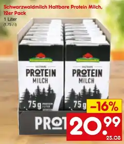 Netto Marken-Discount Schwarzwaldmilch Haltbare Protein Milch Angebot