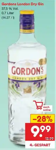 Netto Marken-Discount Gordons London Dry Gin Angebot
