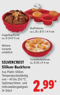 Lidl SILVERCREST Silikon-Backform Angebot
