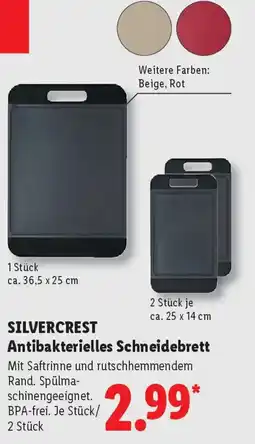 Lidl SILVERCREST Antibakterielles Schneidebrett Angebot