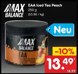 Netto Marken-Discount MAX BALANCE EAA Iced Tea Peach Angebot