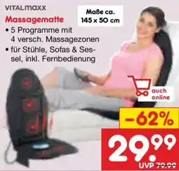 Netto Marken-Discount VITALMAXX Massagematte Angebot