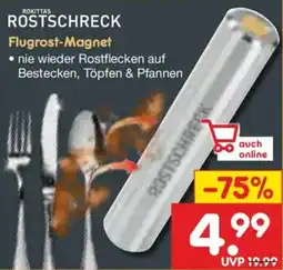 Netto Marken-Discount ROKITTA'S ROSTSCHRECK Flugrost-Magnet Angebot