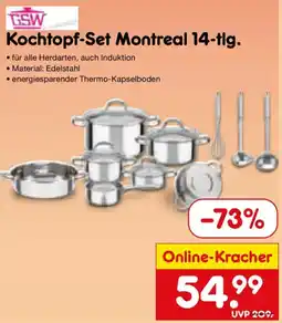Netto Marken-Discount GSW Kochtopf-Set Montreal Angebot