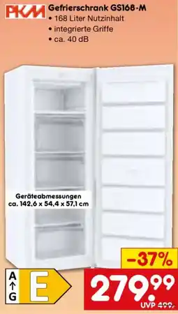 Netto Marken-Discount PKM Gefrierschrank GS168-M Angebot
