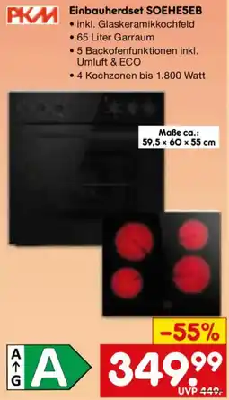 Netto Marken-Discount PKM Einbauherdset SOEHESEB Angebot