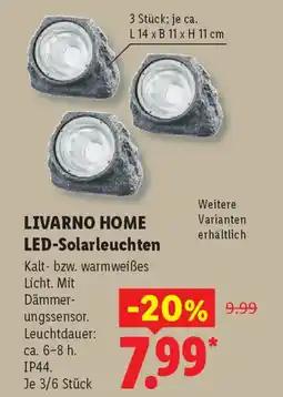 Lidl LIVARNO HOME LED-Solarleuchten Angebot