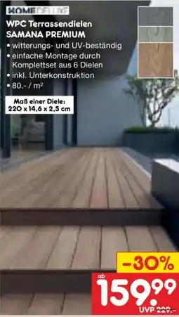 Netto Marken-Discount HOMEDELUXE WPC Terrassendielen SAMANA PREMIUM Angebot