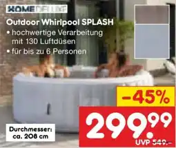 Netto Marken-Discount HOMEDELUXE Outdoor Whirlpool SPLASH Angebot