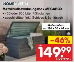 Netto Marken-Discount HOMEDELUXE Metallaufbewahrungsbox MEGABOX Angebot