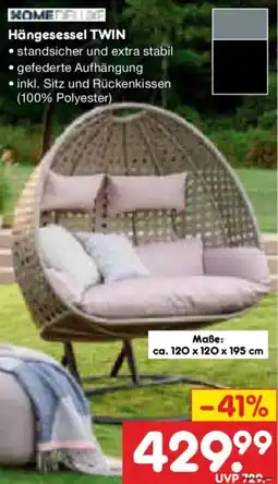 Netto Marken-Discount HOMEDELUXE Hängesessel TWIN Angebot