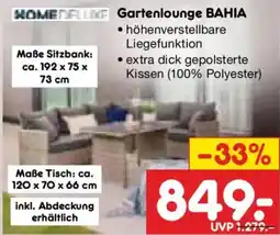 Netto Marken-Discount HOMEDELUXE Gartenlounge BAHIA Angebot