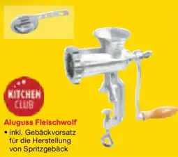 Netto Marken-Discount KITCHEN CLUB Aluguss Fleischwolf Angebot