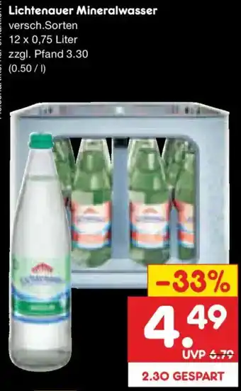 Netto Marken-Discount Lichtenauer Mineralwasser Angebot