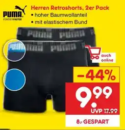 Netto Marken-Discount PUMA. Herren Retroshorts Angebot