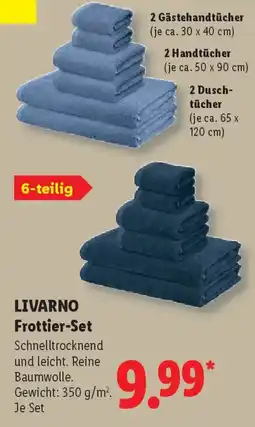 Lidl LIVARNO Frottier-Set Angebot
