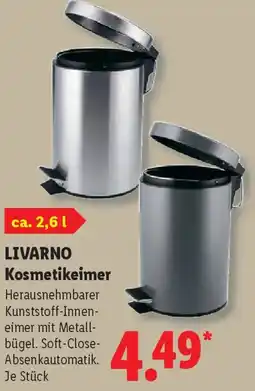 Lidl LIVARNO Kosmetikeimer Angebot
