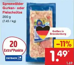 Netto Marken-Discount Spreewälder Gurken- oder Fleischsülze Angebot