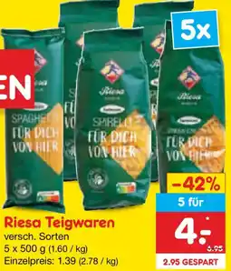 Netto Marken-Discount Riesa Teigwaren Angebot