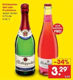 Netto Marken-Discount Rotkäppchen Sekt oder Fruchtsecco Angebot