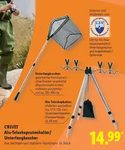 Lidl CRIVIT Alu-Teleskoprutenhalter/ Unterfangkescher Angebot