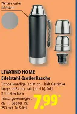 Lidl LIVARNO HOME Edelstahl-Isolierflasche Angebot