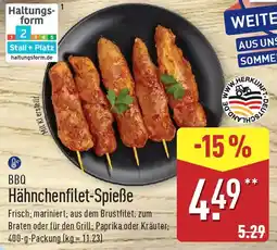 Aldi Nord BBQ Hähnchenfilet-Spieße Angebot
