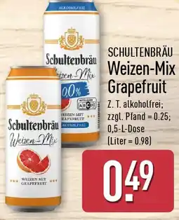 Aldi Nord SCHULTENBRÄU Weizen-Mix Grapefruit Angebot