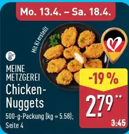 Aldi Nord MEINE METZGEREI Chicken- Nuggets Angebot
