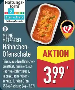 Aldi Nord MEINE METZGEREI Hähnchen Ofenschale Angebot