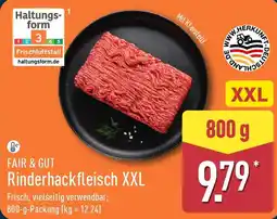 Aldi Nord FAIR & GUT Rinderhackfleisch XXL Angebot