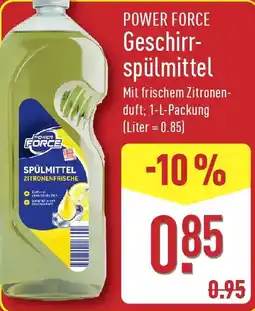 Aldi Nord POWER FORCE Geschirr spülmittel Angebot