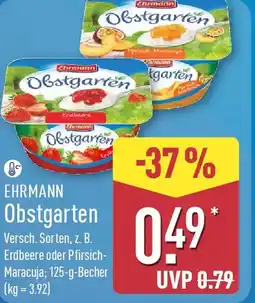 Aldi Nord EHRMANN Obstgarten Angebot