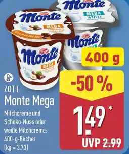 Aldi Nord ZOTT Monte Mega Angebot