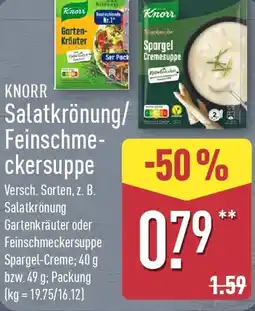 Aldi Nord KNORR Salatkrönung/ Feinschme ckersuppe Angebot