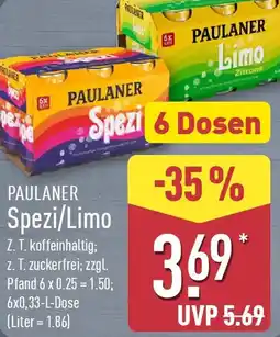 Aldi Nord PAULANER Spezi/Limo Angebot