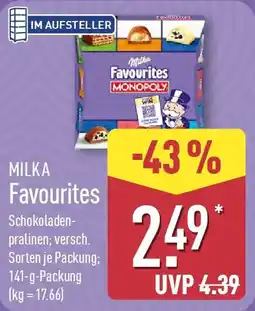 Aldi Nord MILKA Favourites Angebot