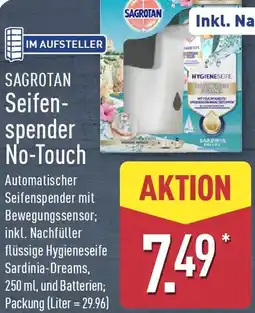 Aldi Nord SAGROTAN Seifenspender No-Touch Angebot