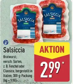 Aldi Nord Salsiccia Angebot