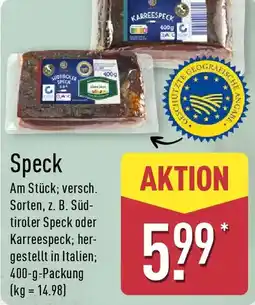 Aldi Nord Speck Angebot