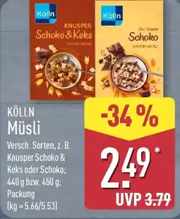 Aldi Nord KÖLLN Müsli Angebot