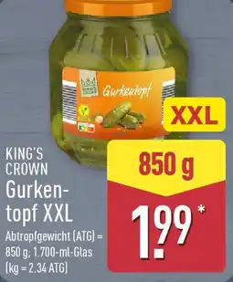 Aldi Nord KING'S CROWN Gurkentopf XXL Angebot