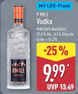 Aldi Nord 9 MILE Vodka Angebot