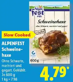 Lidl ALPENFEST Schweinehaxe Angebot